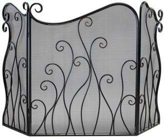 Evalie Bronze Iron Fire Screen R0706