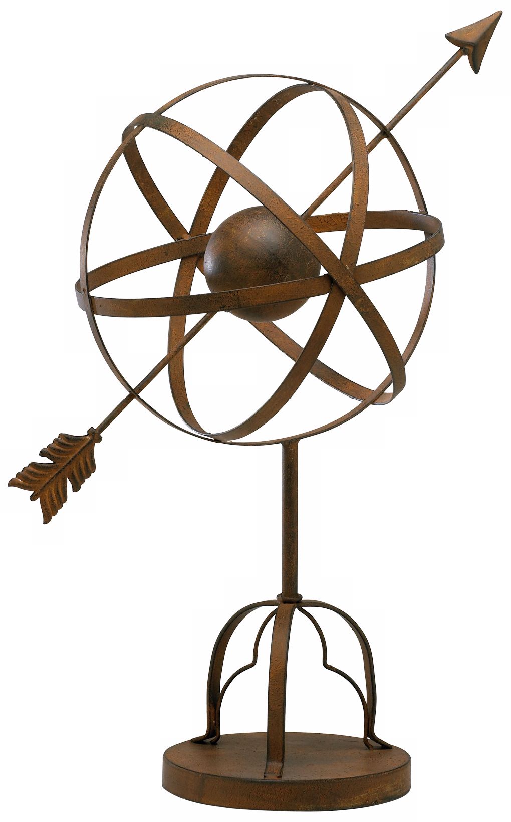 Galileo Aged Rust Finish Iron Stand