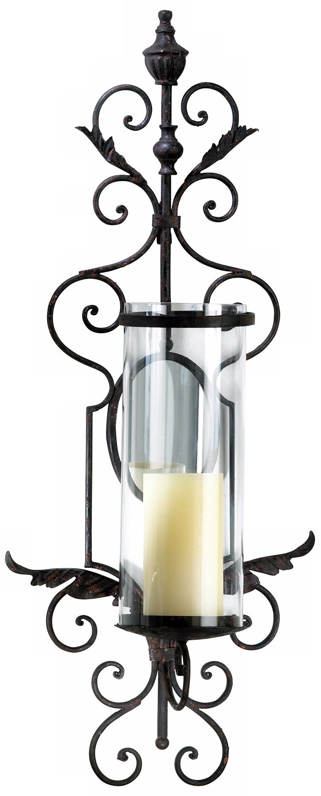 Sonoma Toasted Sienna Iron Wall Candle Holder