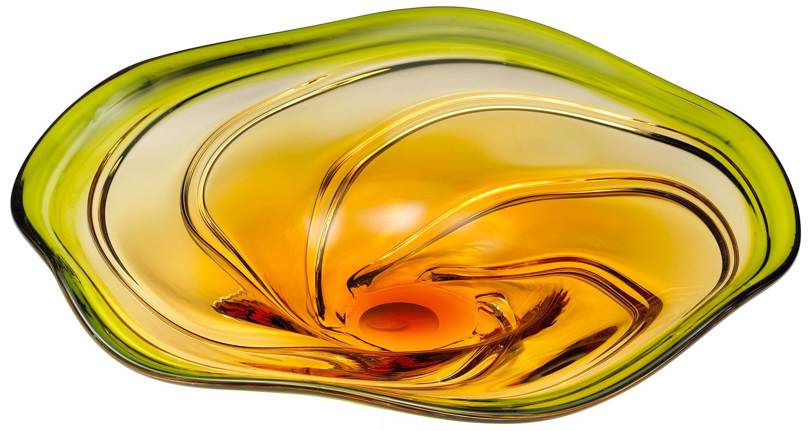 Swirl Art Glass Plate