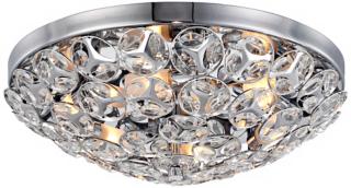 Crystal Dome 15 3/4" Wide Flush Mount Ceiling Light