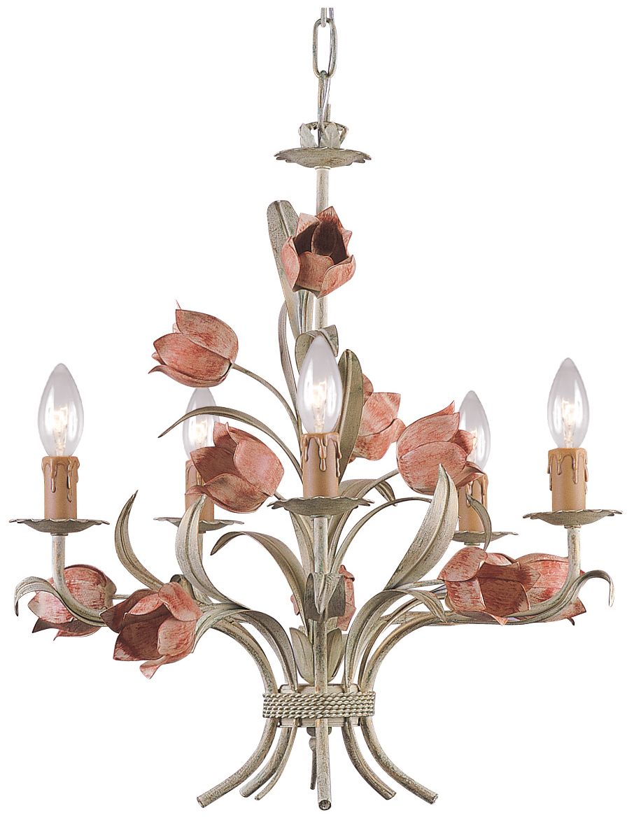 Crystorama Paris Flea Market 19" Wide Tulip Chandelier
