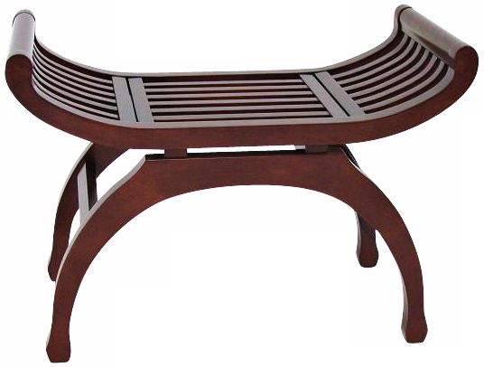 Java Curved Basswood Bench