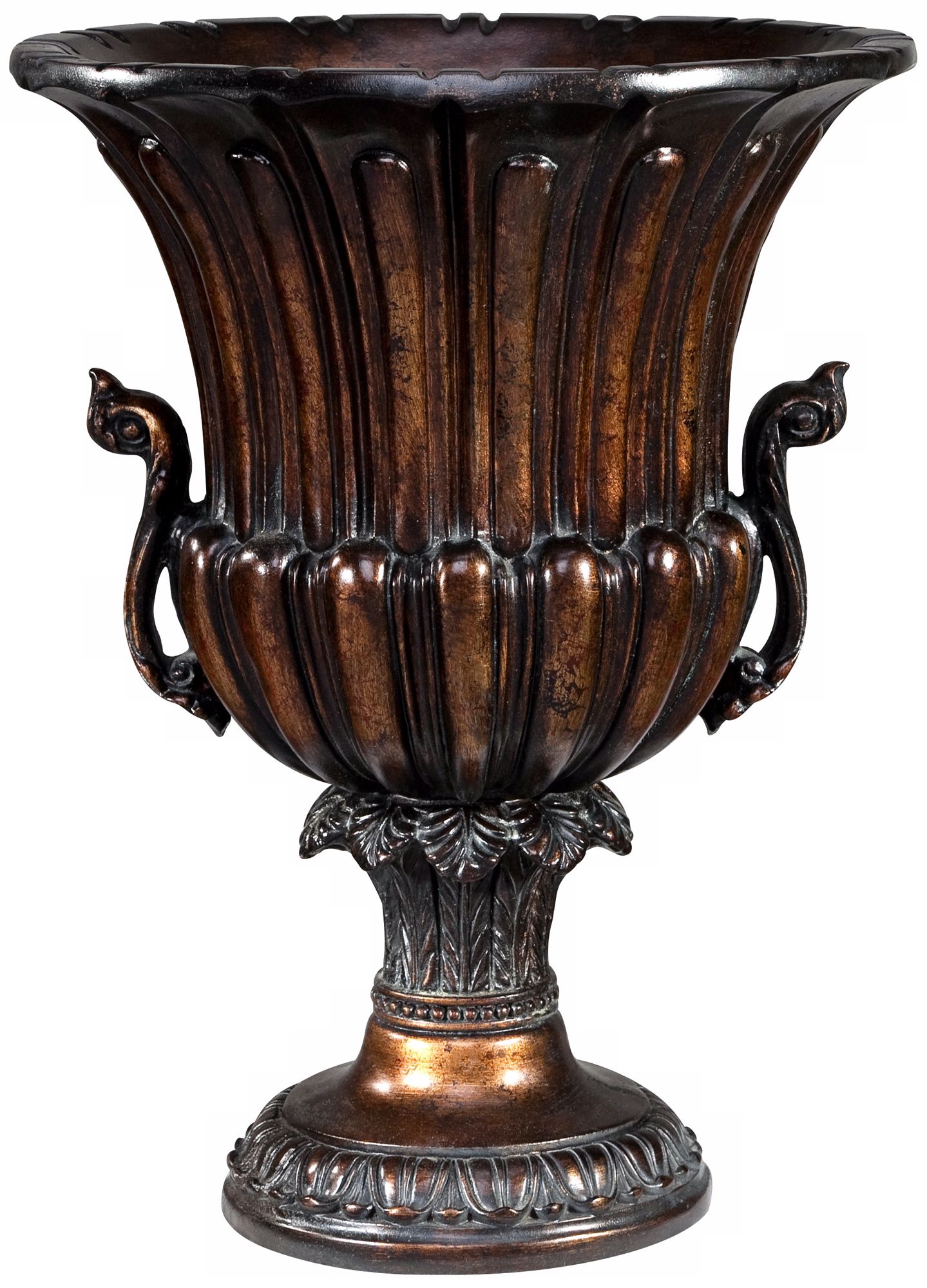 Dark Gold Dust Finished Grecian Urn