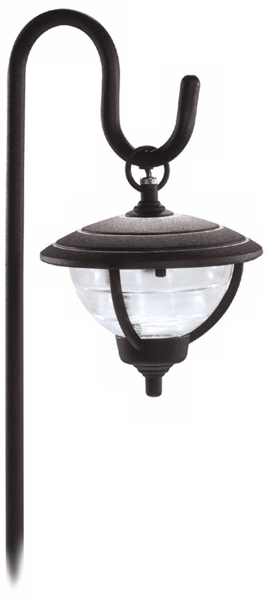 Palm Island Shepherd's Hook Black Landscape Light