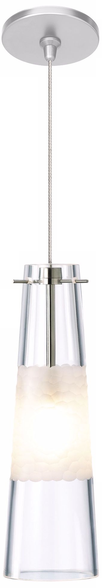 LBL Bonn Clear Nickel Pendant Light