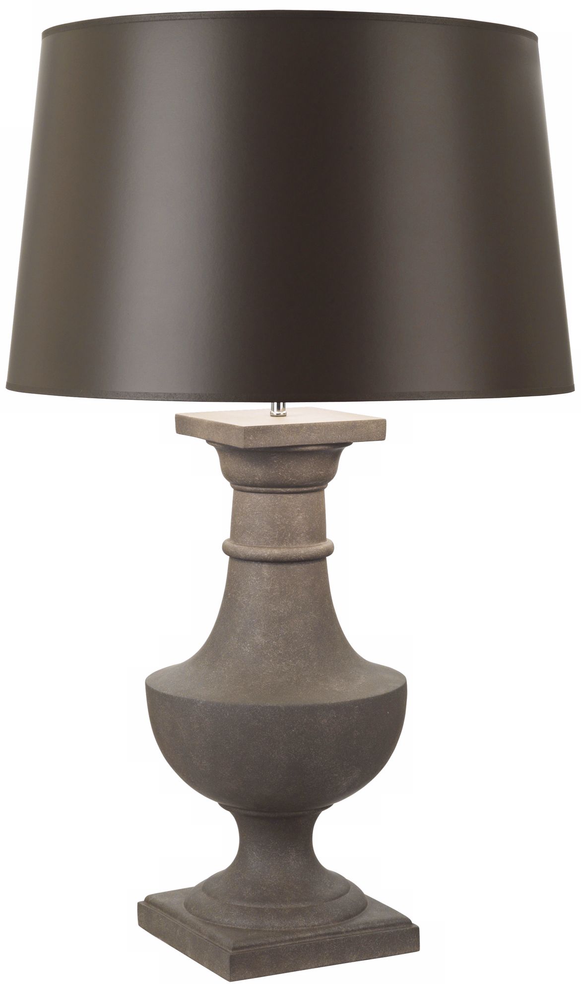 Robert Abbey Bronte Faux Limestone Taupe Shade Table Lamp