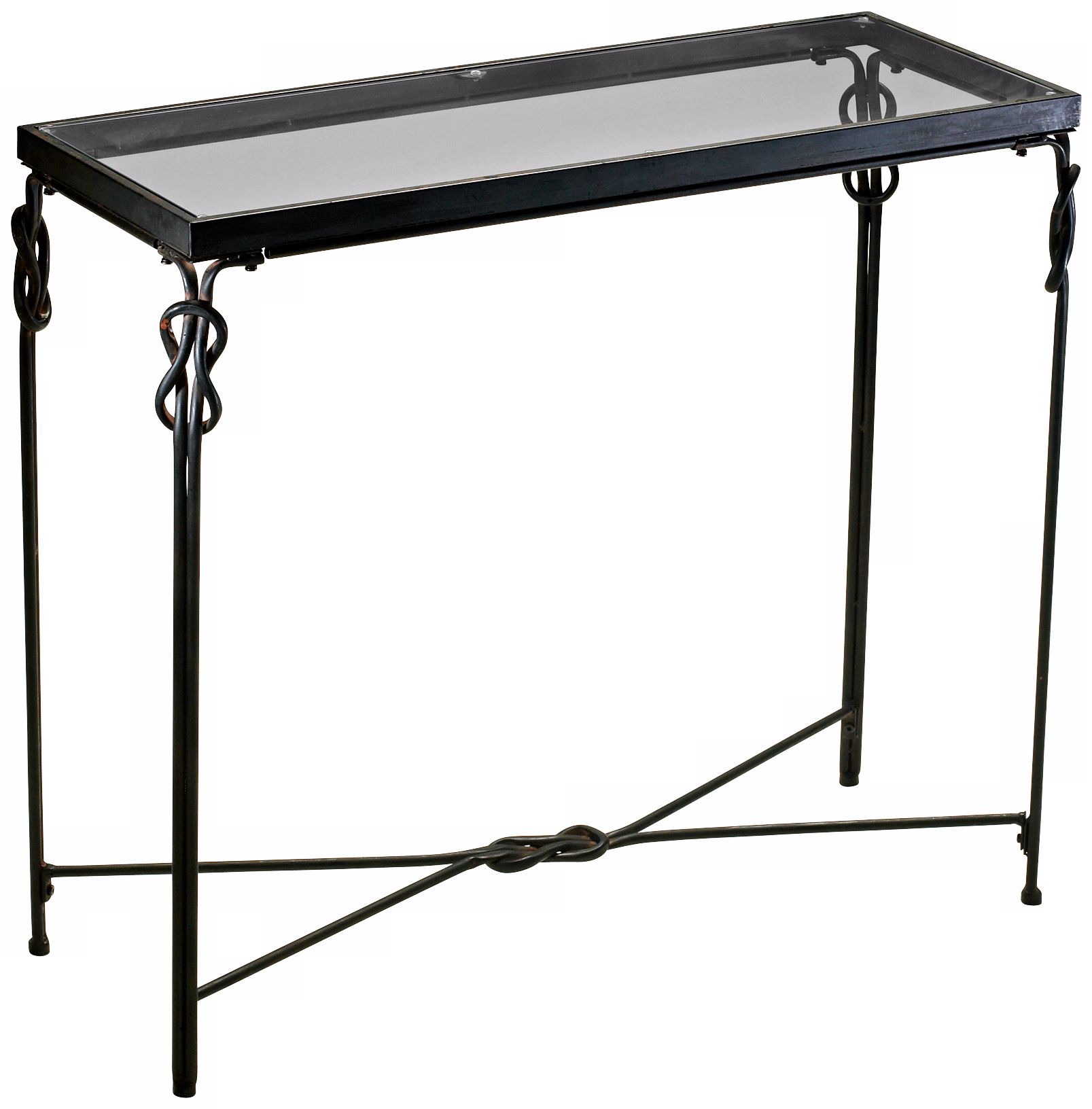 Rustic Iron 36 1/4" Wide Dupont Console Table