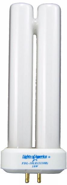 18 Watt Energy Saving CFL 4 Prong Mini Base Bulb