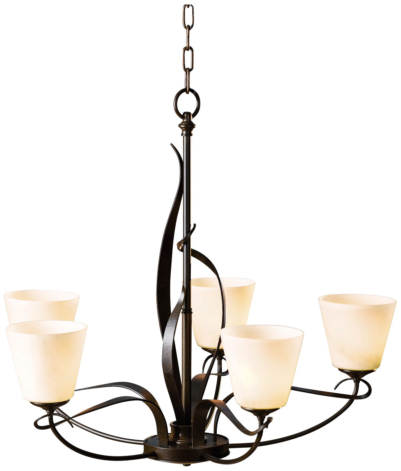 Hubbardton Forge Flora Stone Glass 26 1/2" Wide Chandelier