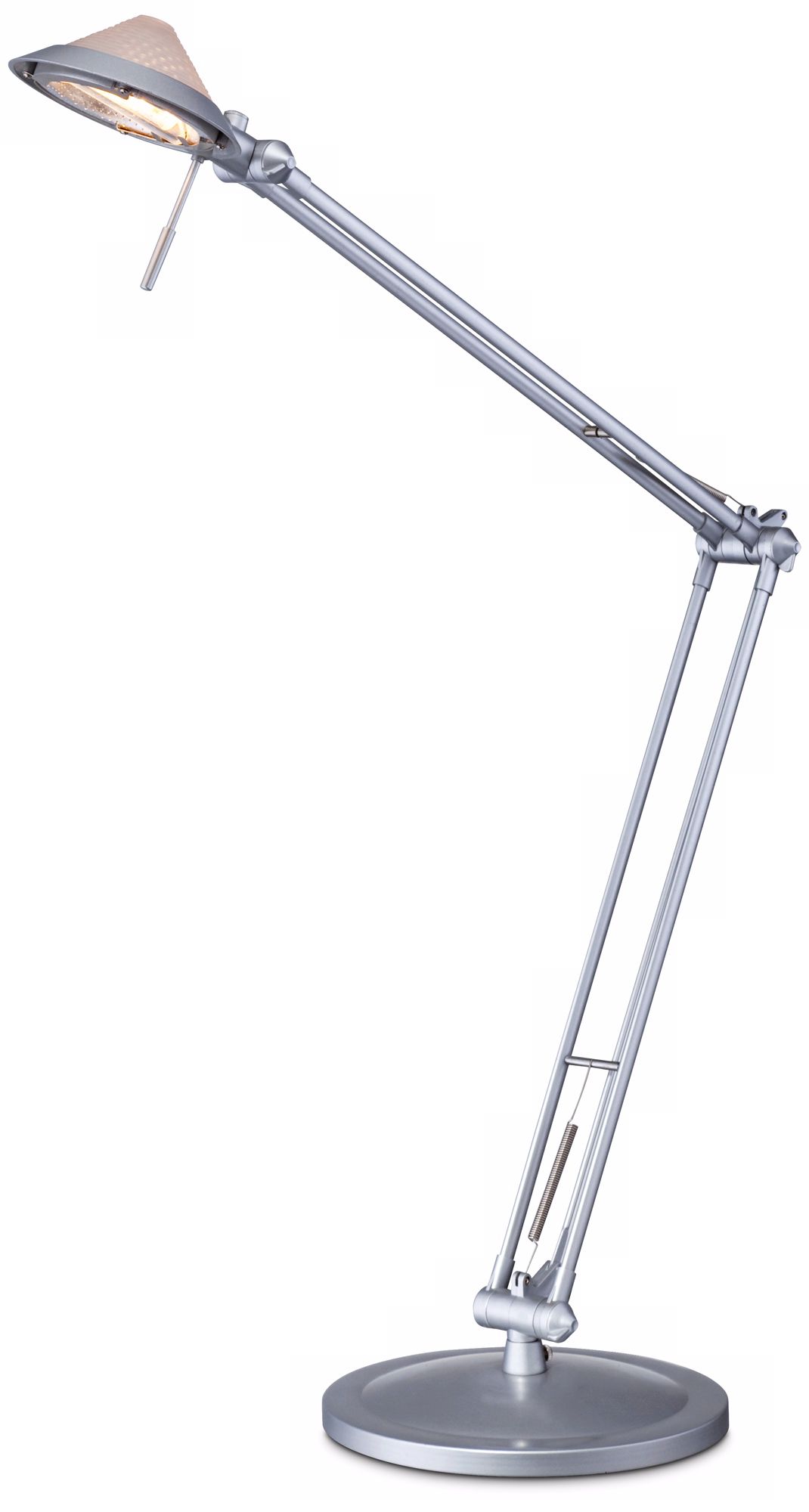 Metallic Gray Architect Halogen Desk Lamp