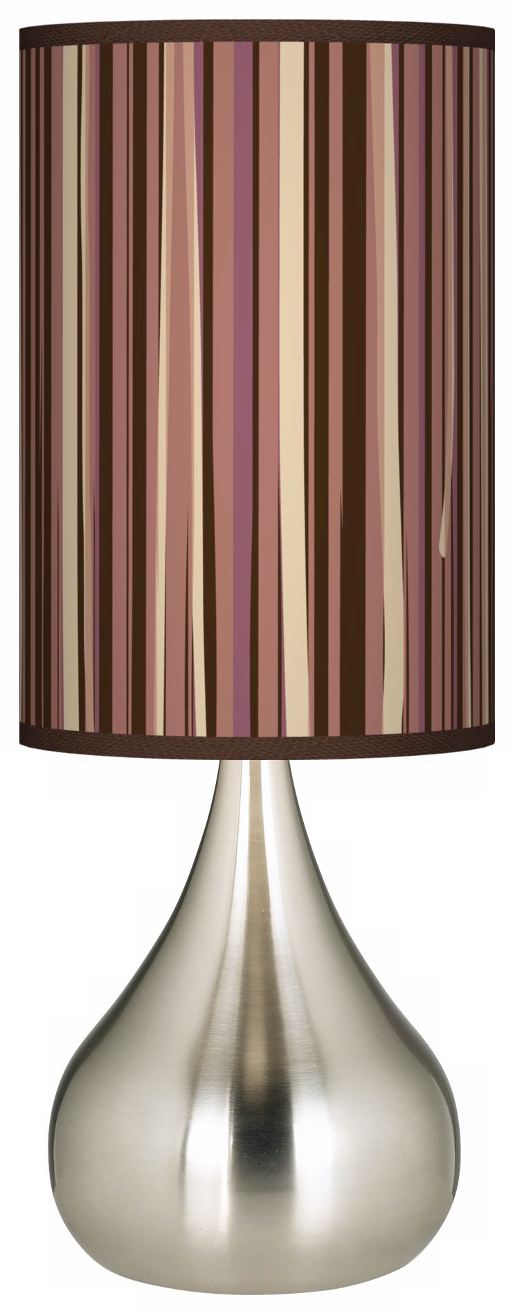 Kalahari Lines Brown Giclee Big Kiss Table Lamp