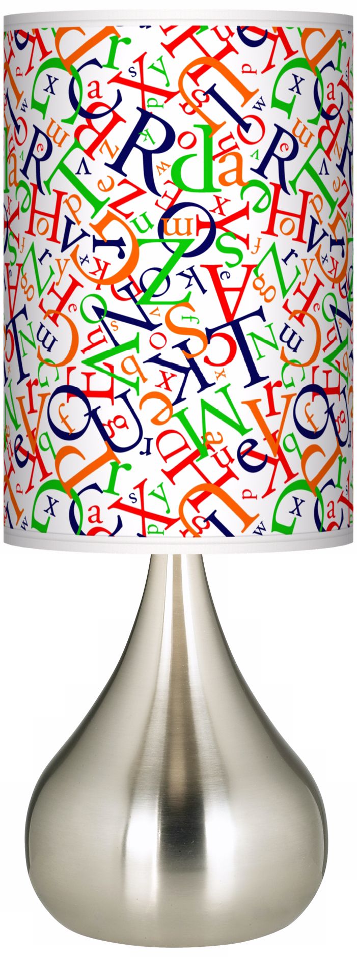 Alphasoup Primary Giclee Big Kiss Table Lamp