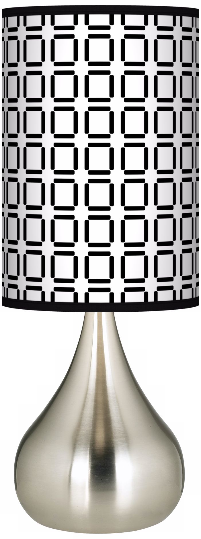 Open Grid Giclee Big Kiss Table Lamp
