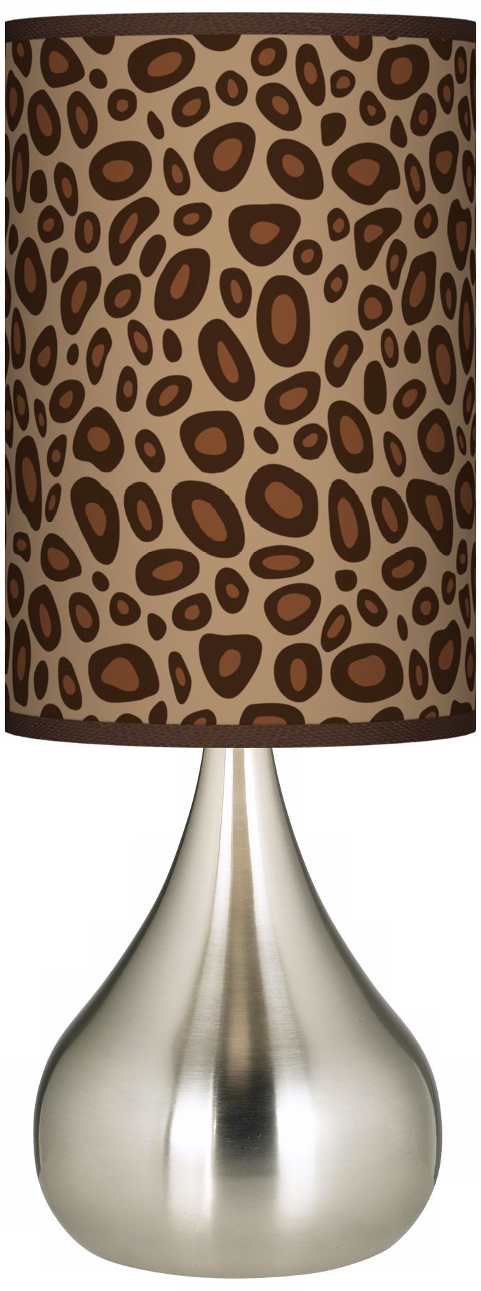 Safari Leopard Giclee Big Kiss Table Lamp