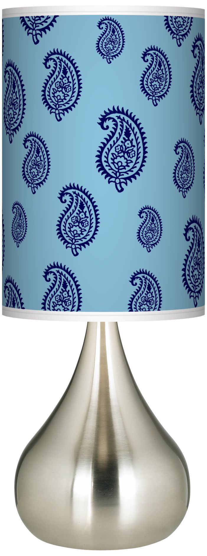 Paisley Rain Giclee Big Kiss Table Lamp