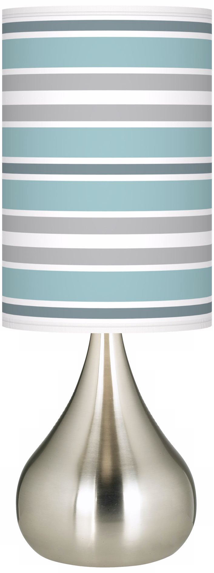 Multi Color Stripes Giclee Big Kiss Table Lamp