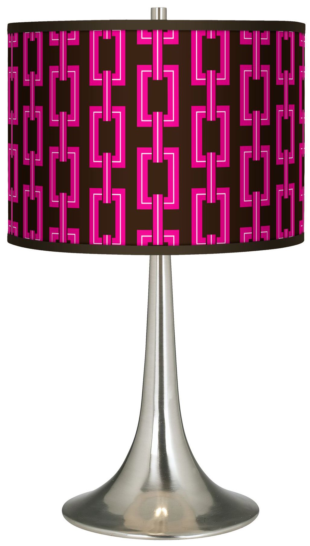 Chain Links Giclee Trumpet Table Lamp