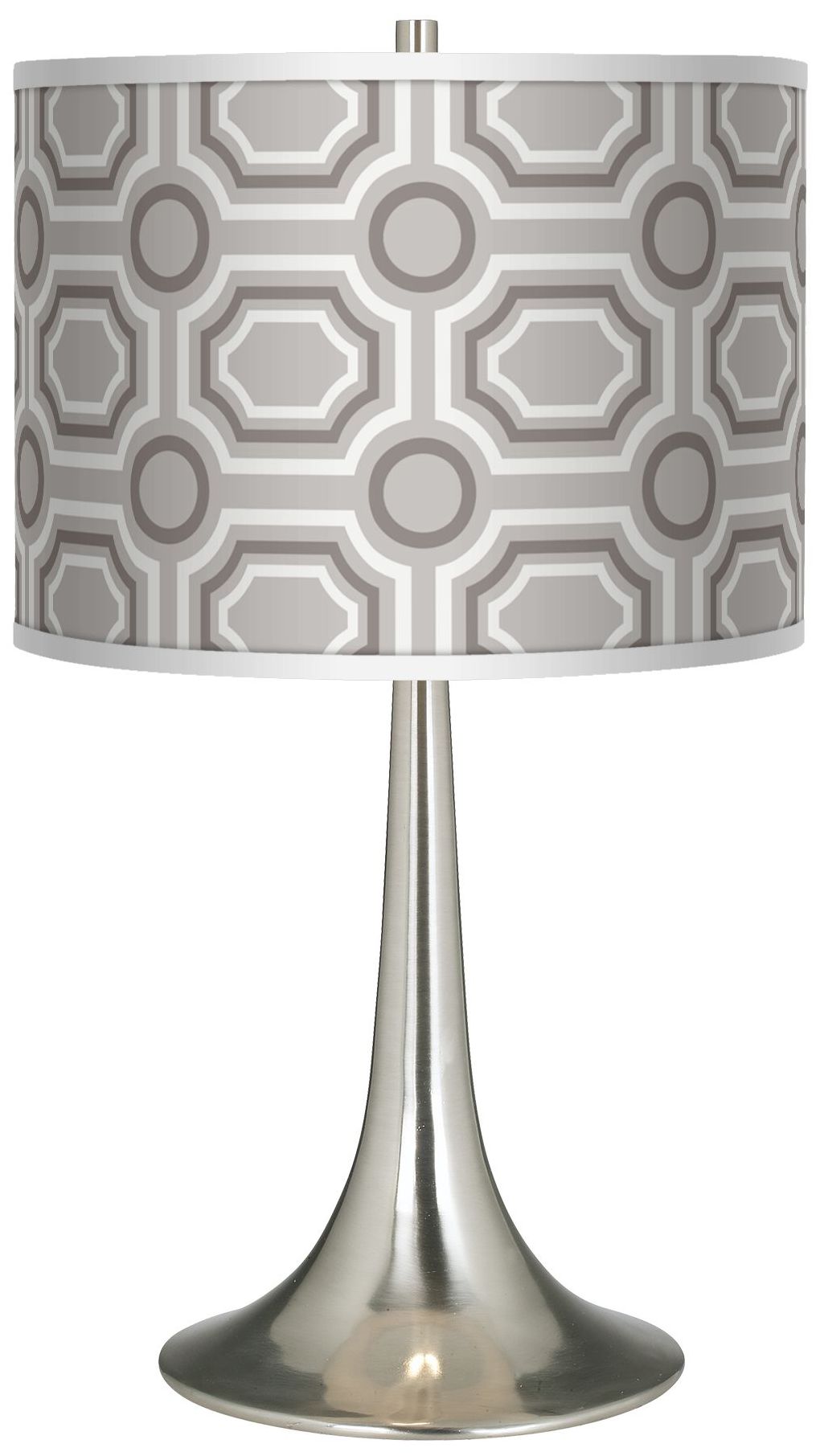 Luxe Tile Giclee Trumpet Table Lamp