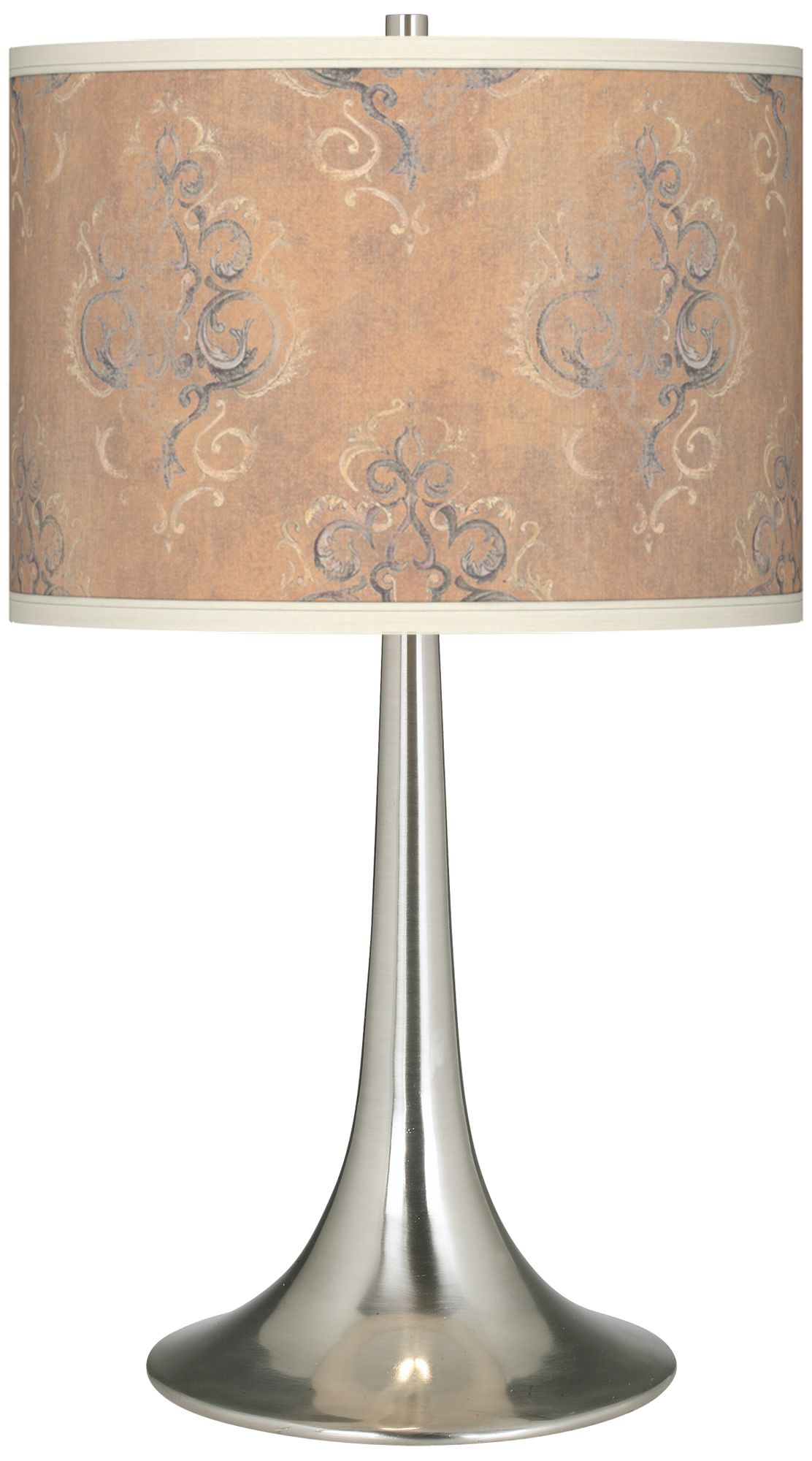Parisian Crest Giclee Trumpet Table Lamp