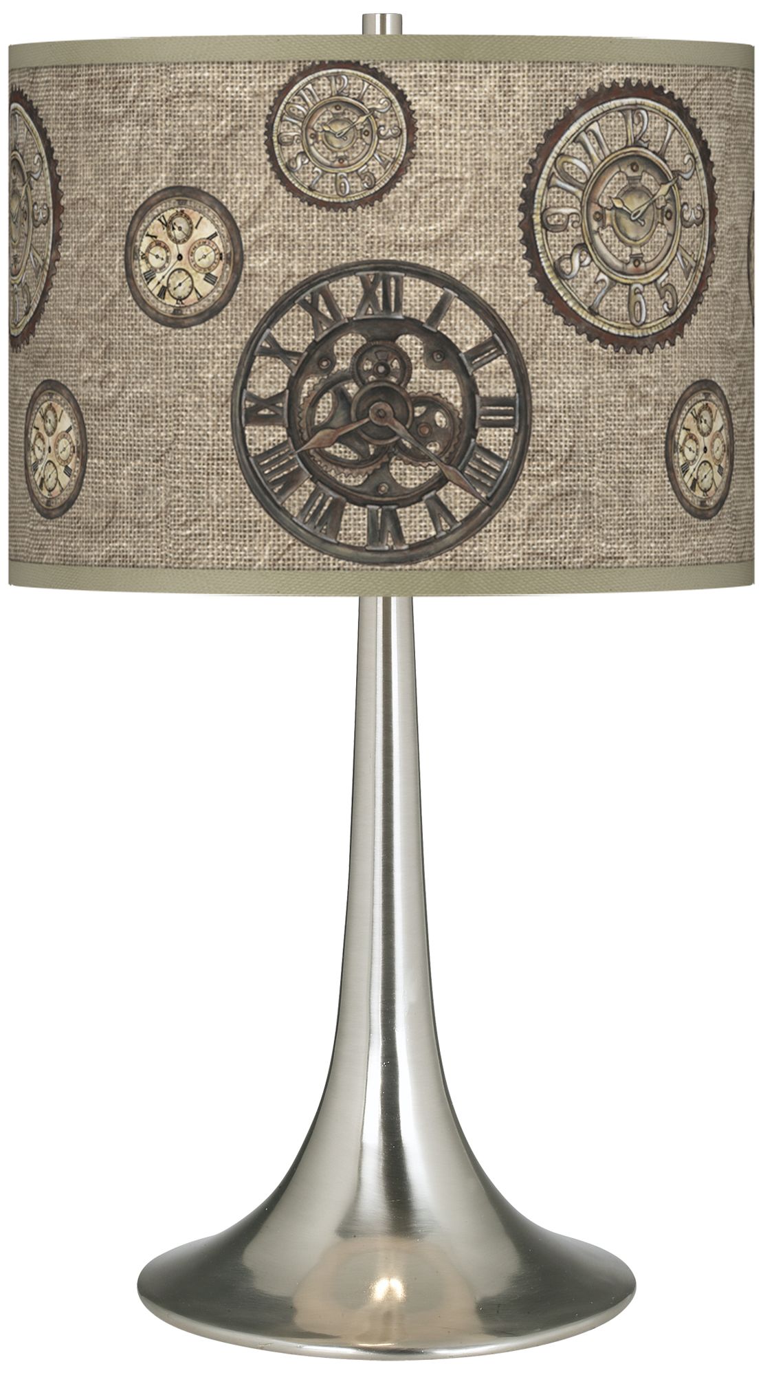 Timekeeping Giclee Trumpet Table Lamp