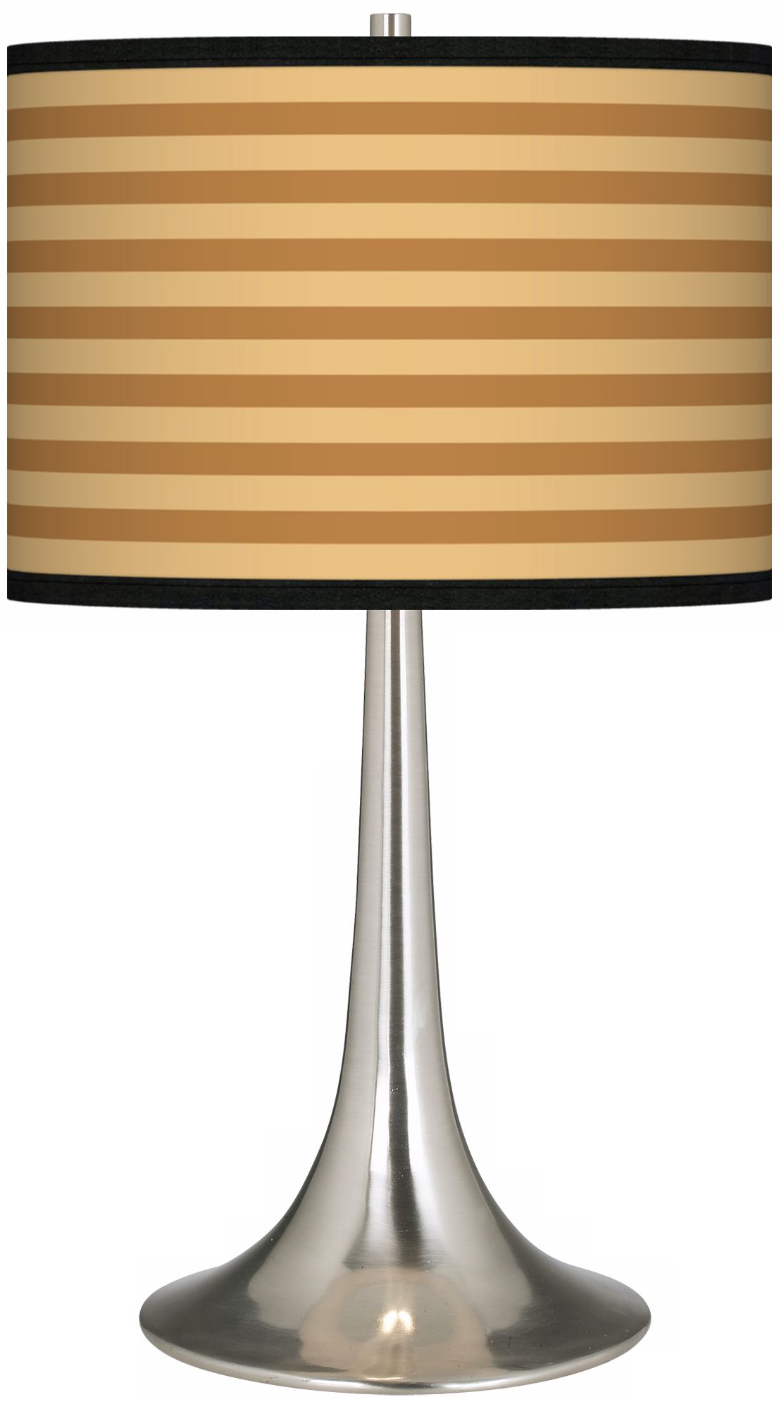 Butterscotch Parallels Giclee Trumpet Table Lamp