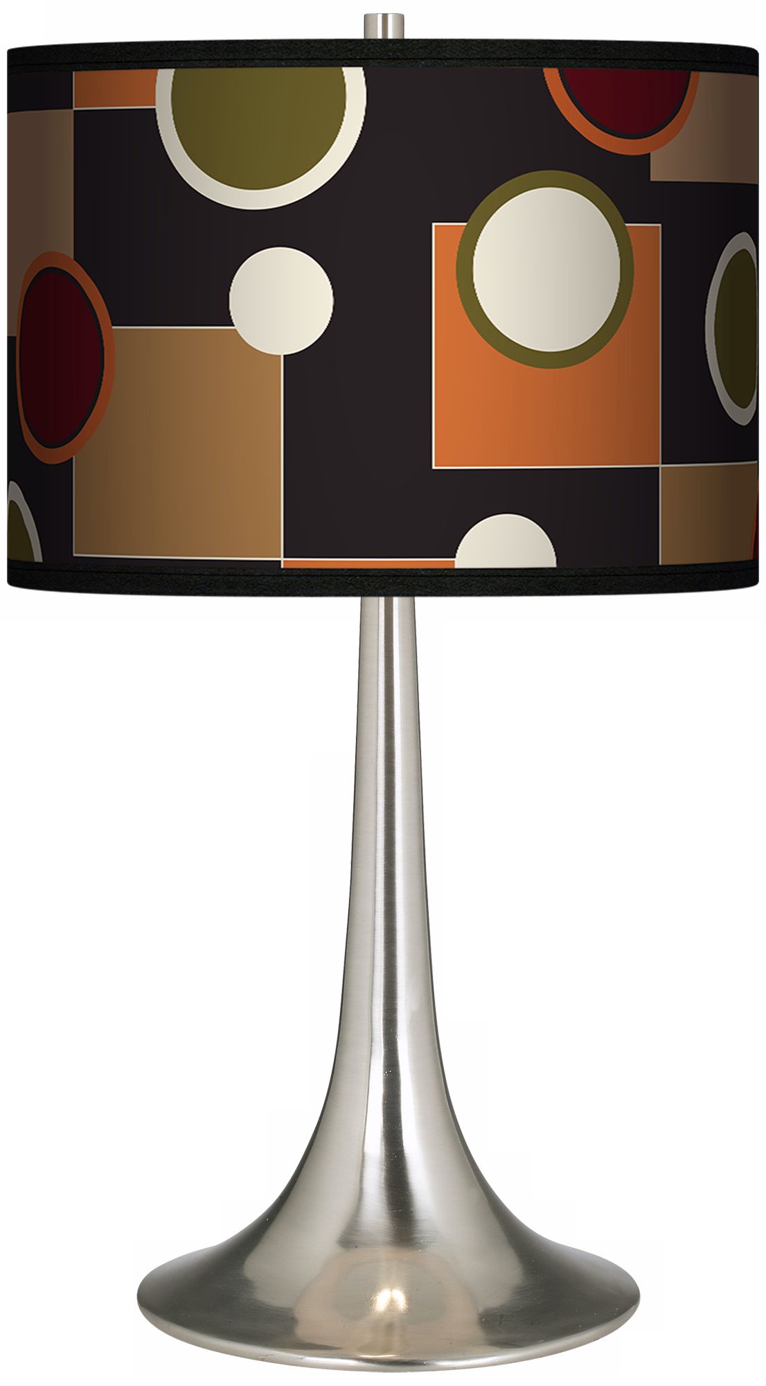 Retro Medley Giclee Trumpet Table Lamp