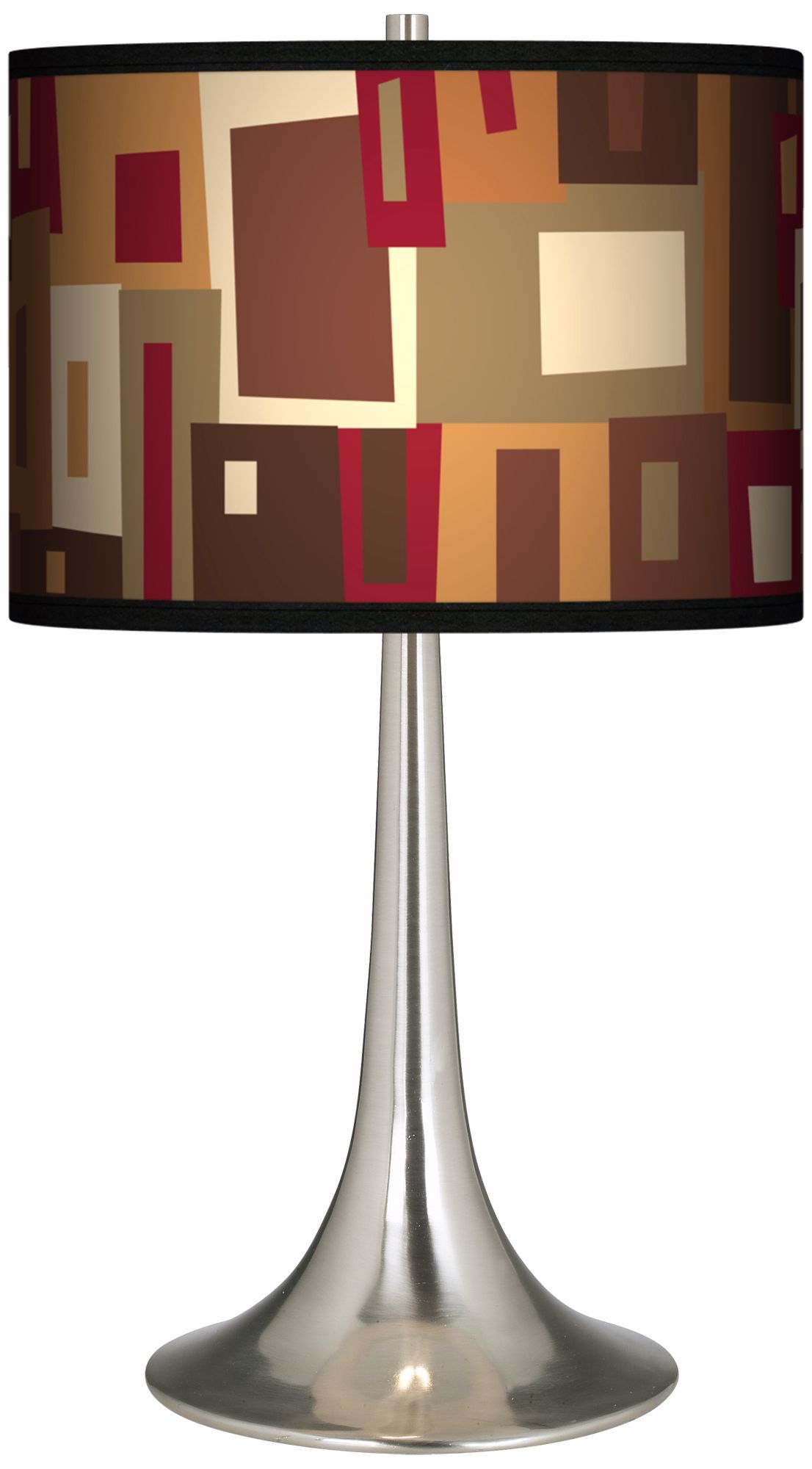 Earth Palette Giclee Trumpet Table Lamp