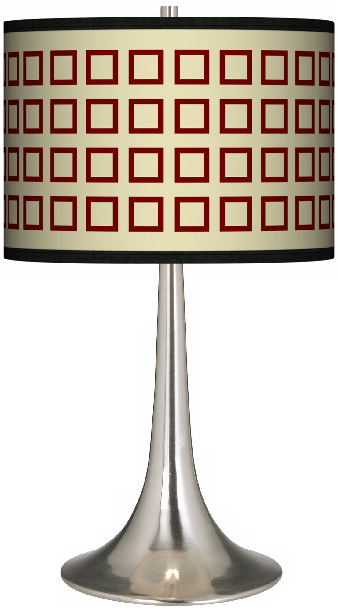 Simply Squares Giclee Trumpet Table Lamp
