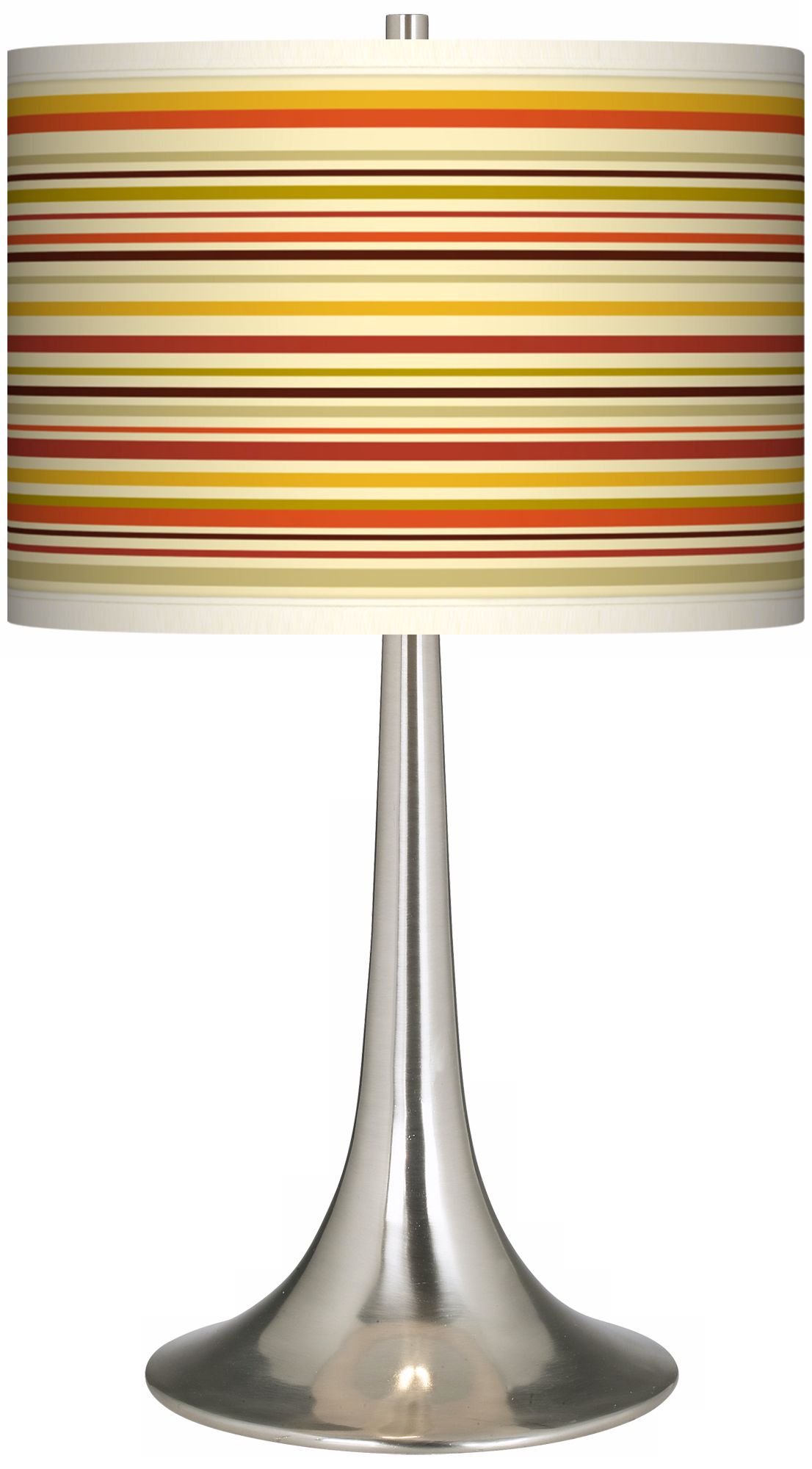 Stacy Garcia Lemongrass Stripe Giclee Trumpet Table Lamp