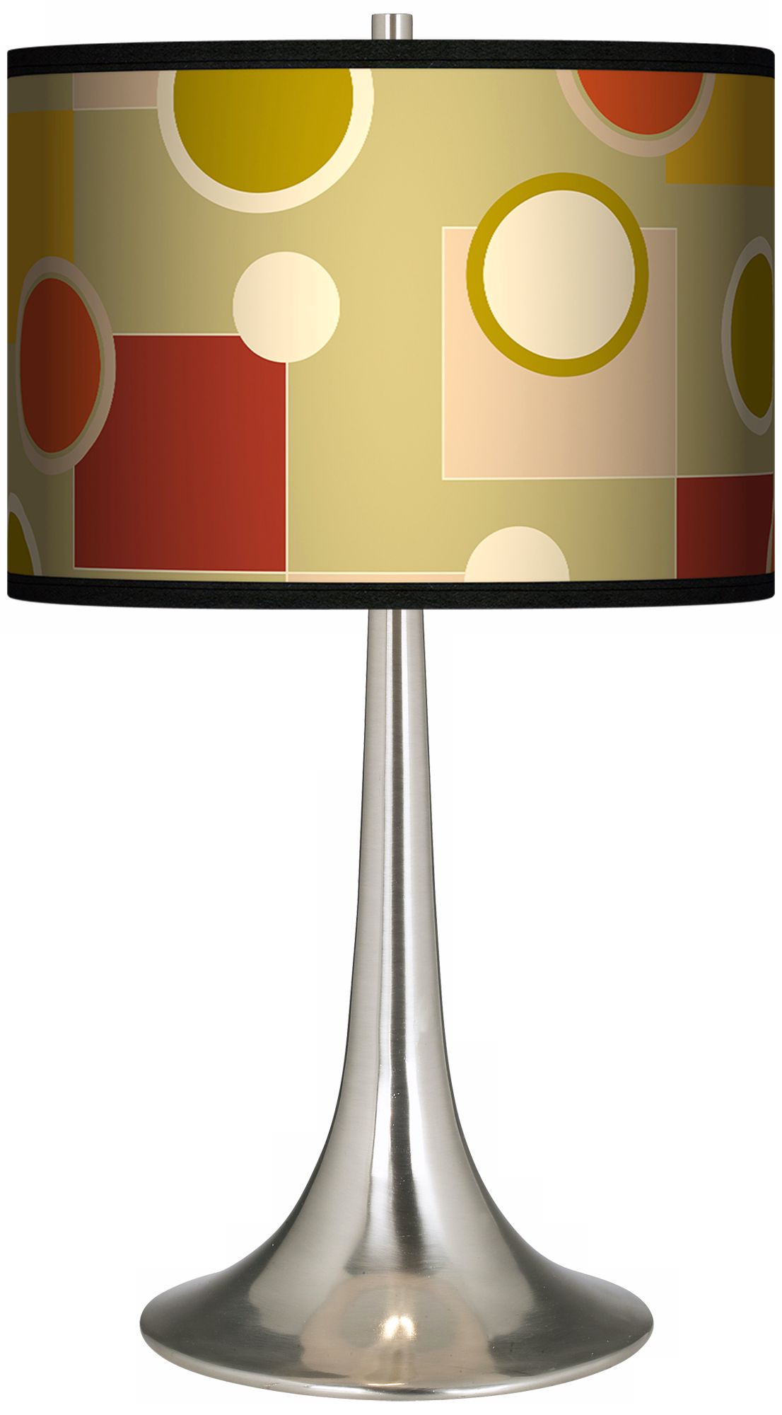 Retro Citrus Medley Giclee Trumpet Table Lamp