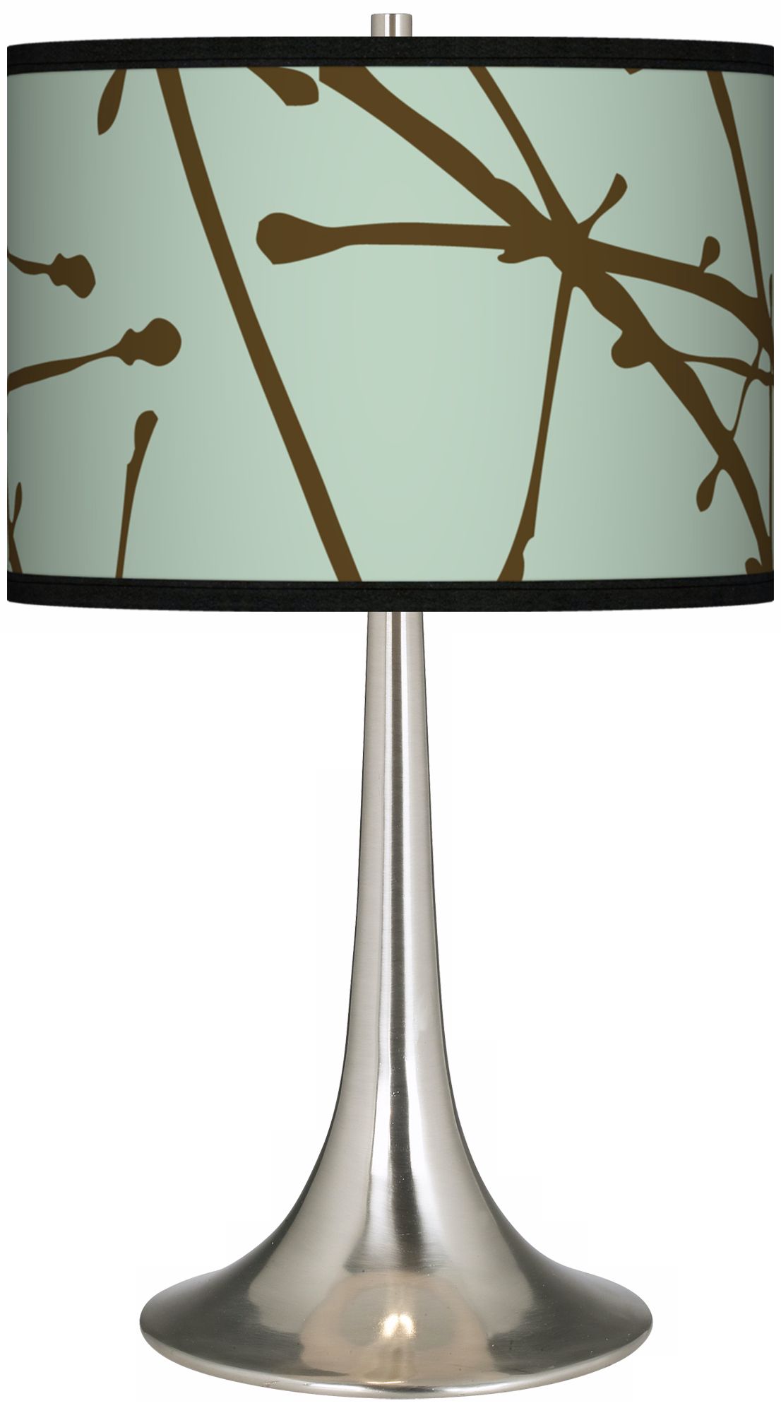 Stacy Garcia Calligraphy Tree Ice Giclee Trumpet Table Lamp
