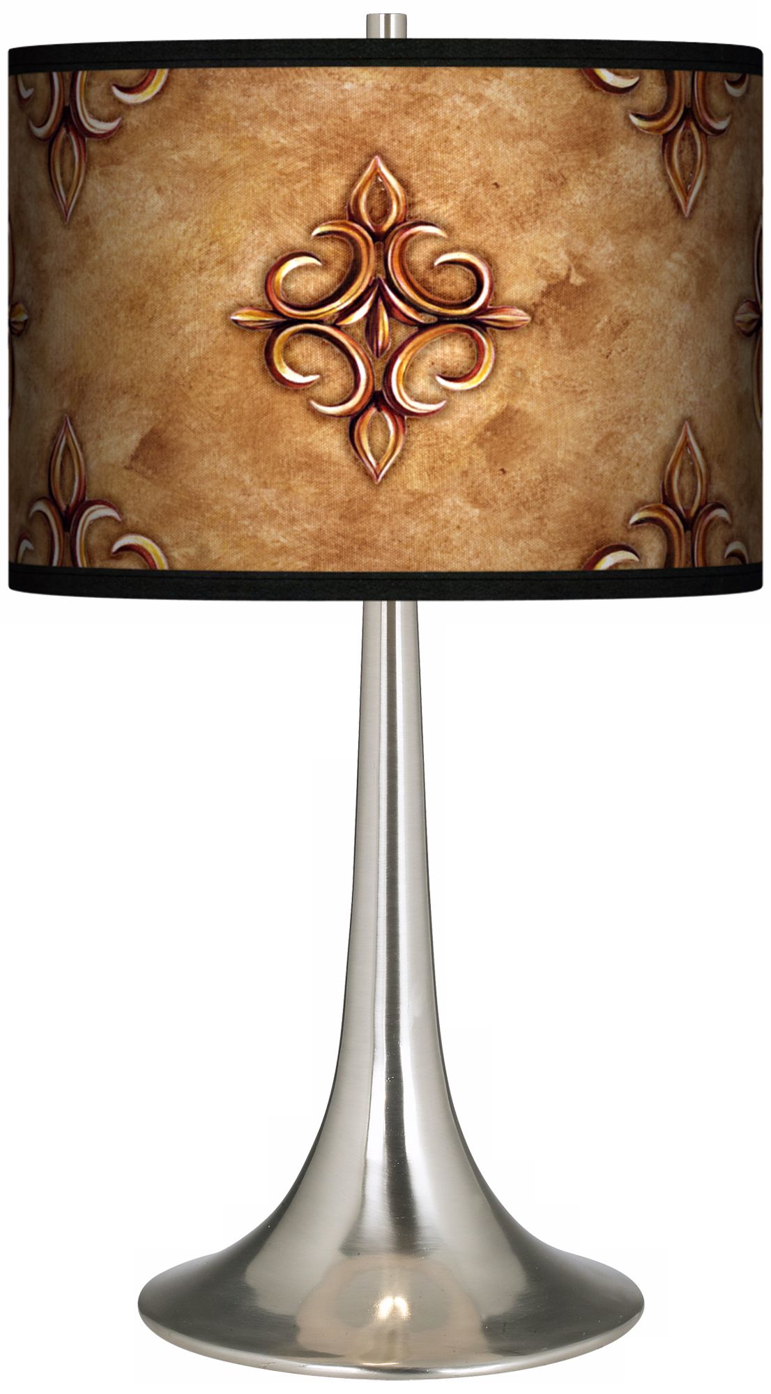 Estate Nutmeg Giclee Trumpet Table Lamp