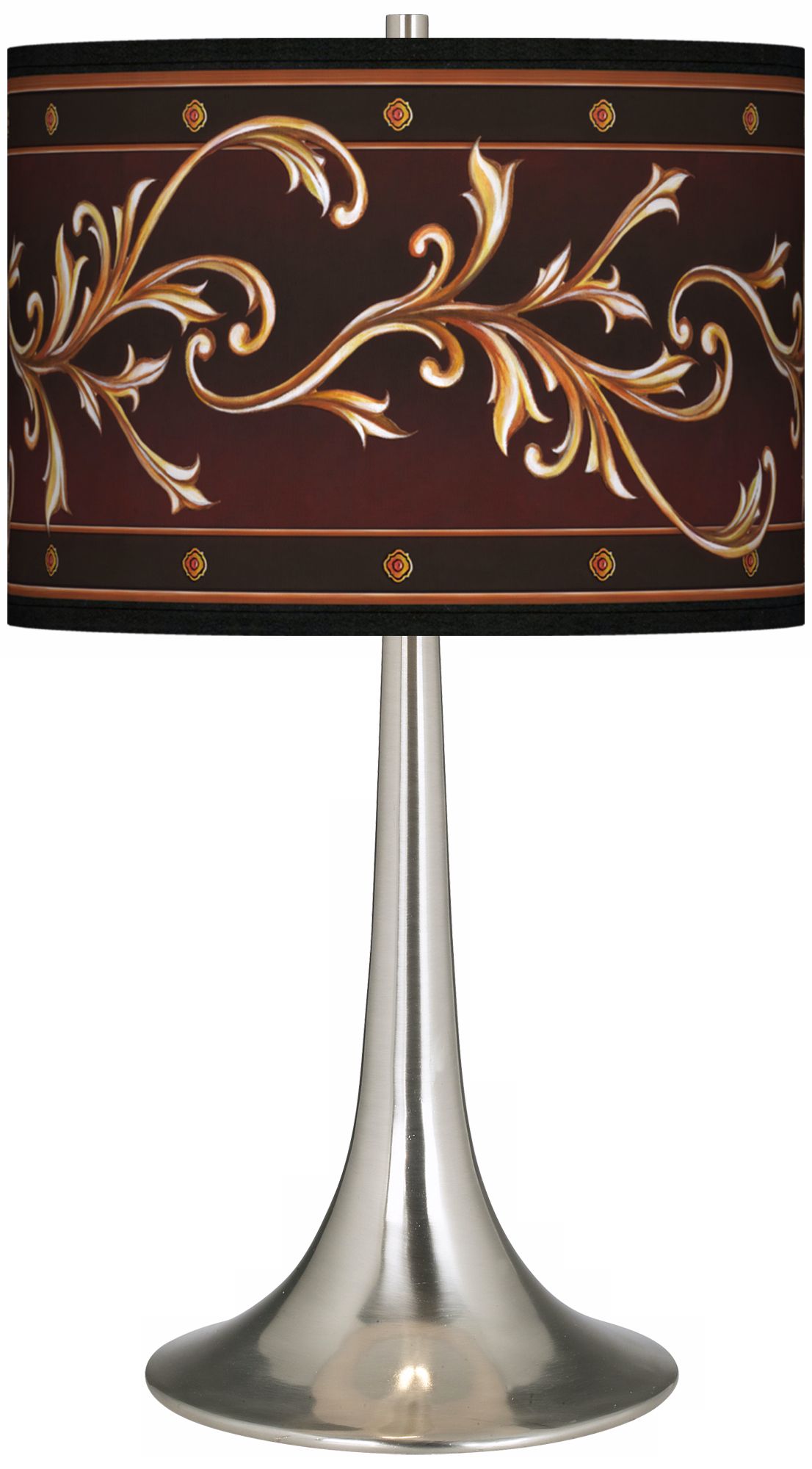 Athenian Leaf Giclee Trumpet Table Lamp