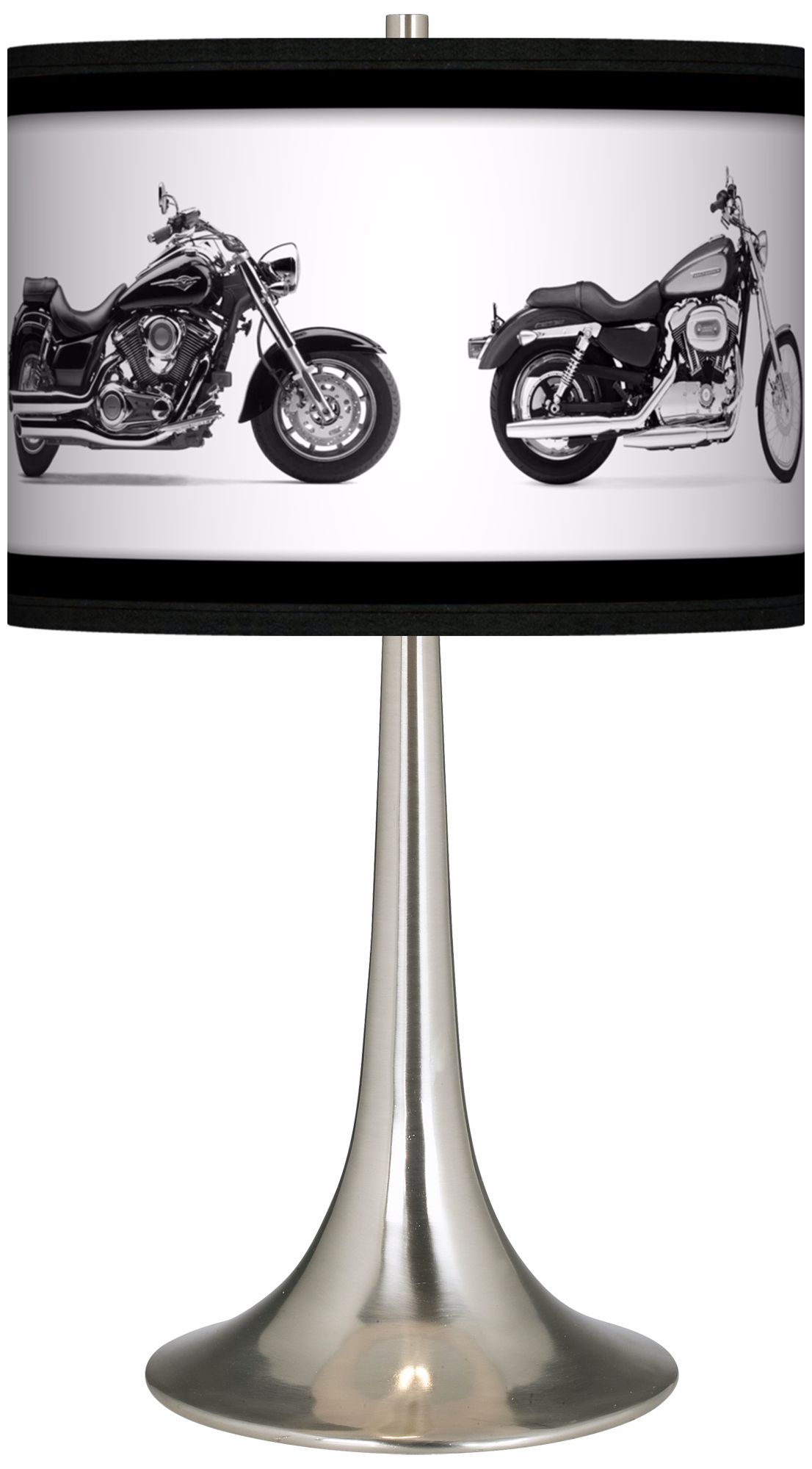 Hit The Road Giclee Trumpet Table Lamp