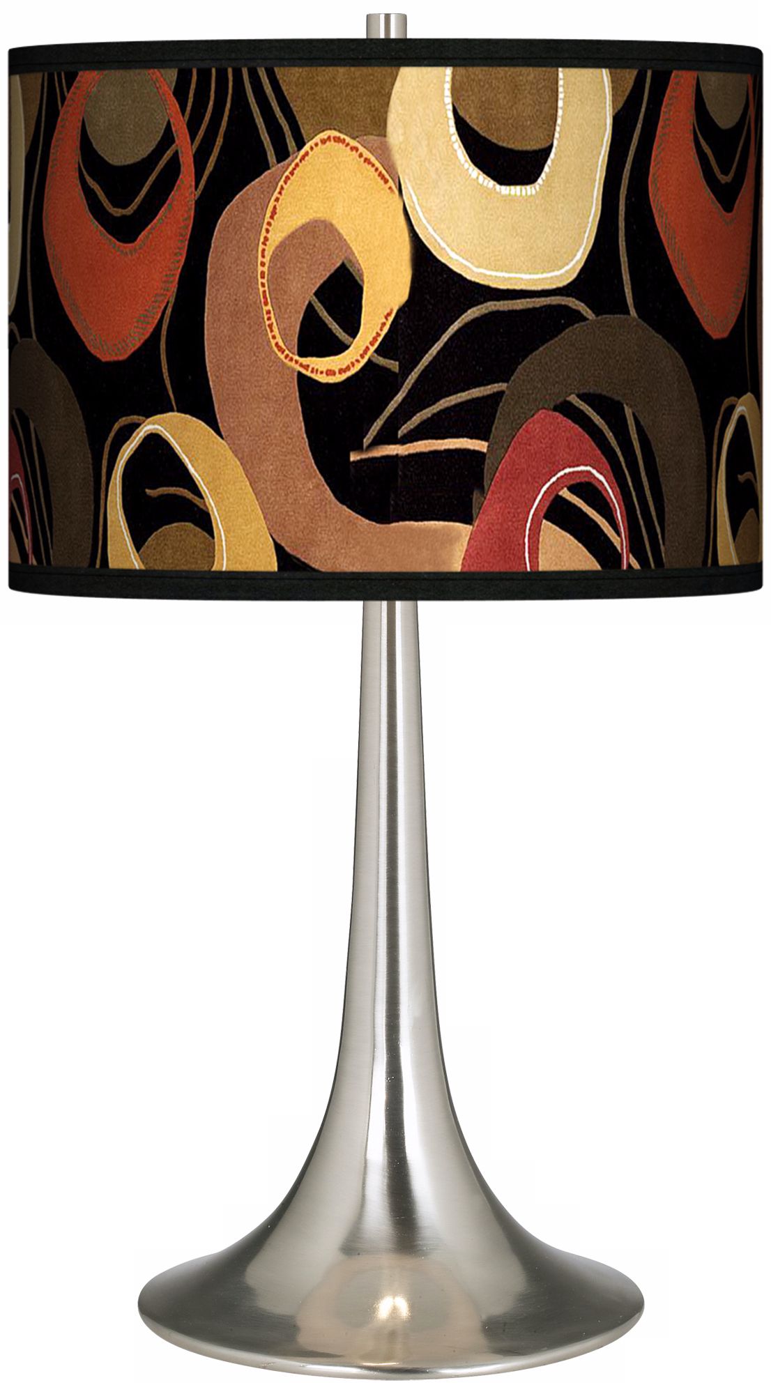Rhythm Motif Giclee Trumpet Table Lamp