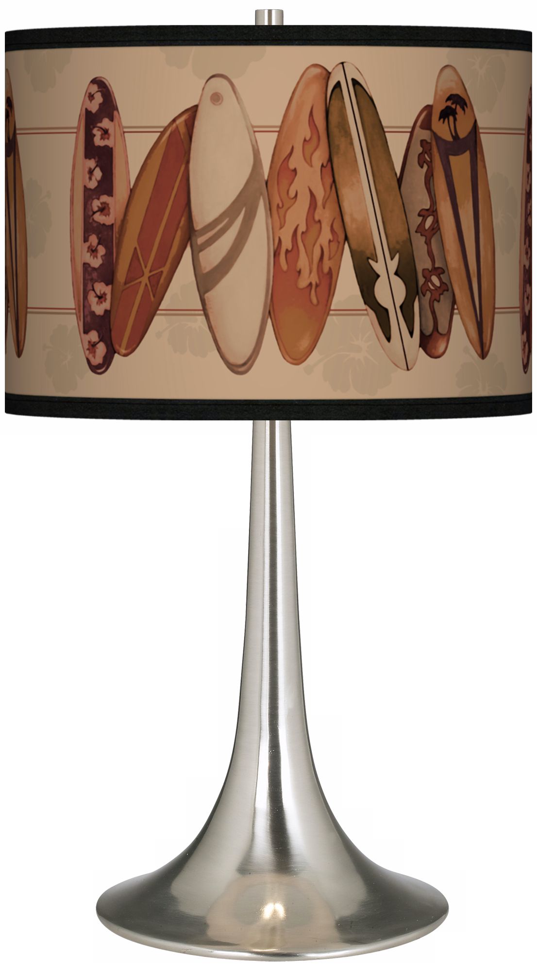Perfect Wave Giclee Trumpet Table Lamp