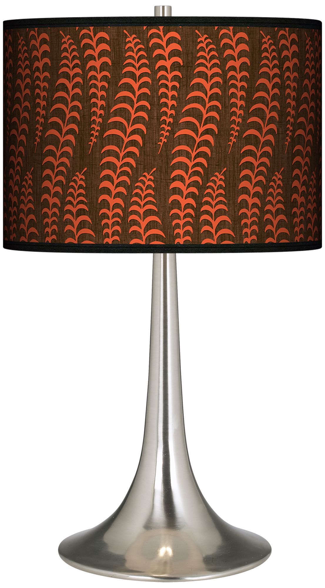 Stacy Garcia Fancy Fern Coral Giclee Trumpet Table Lamp