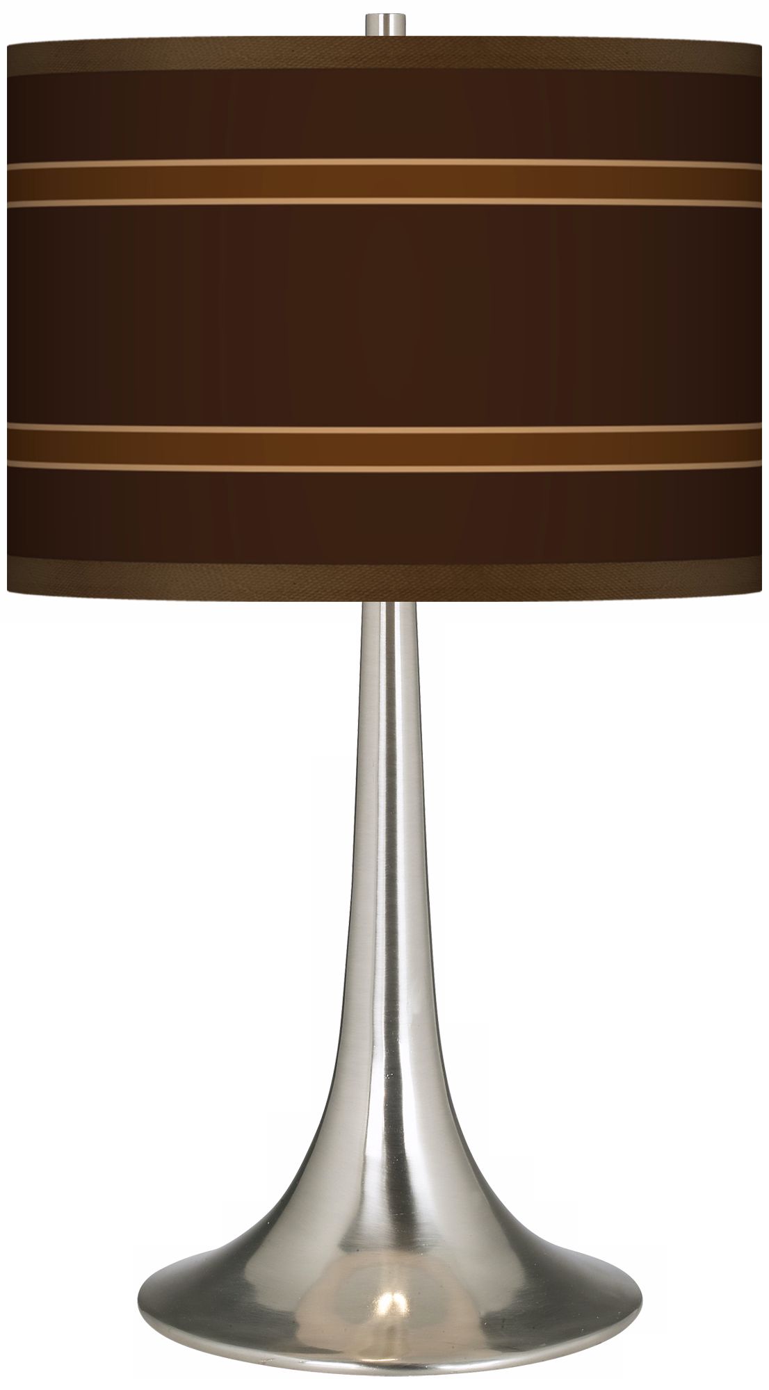 Saratoga Stripe Giclee Trumpet Table Lamp