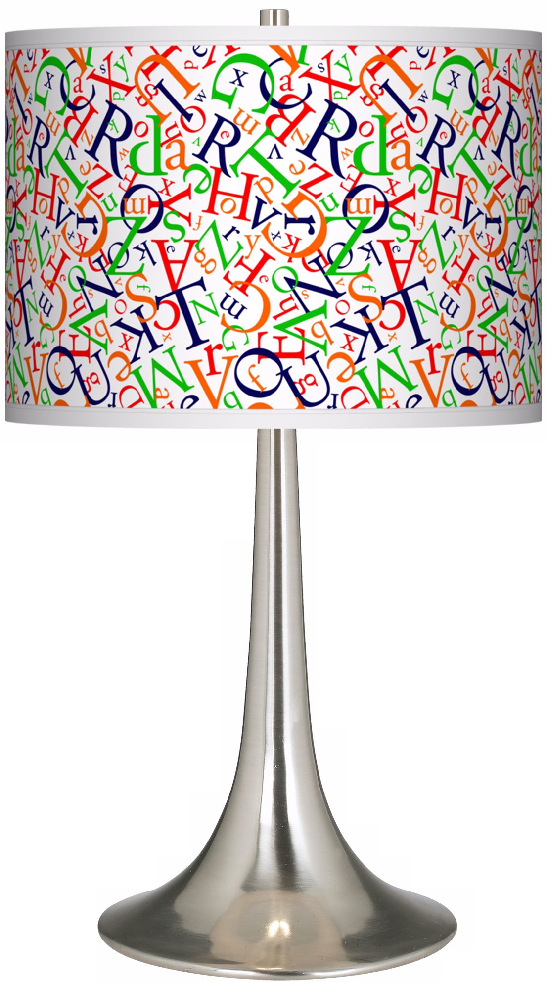 Alphasoup Primary Giclee Trumpet Table Lamp