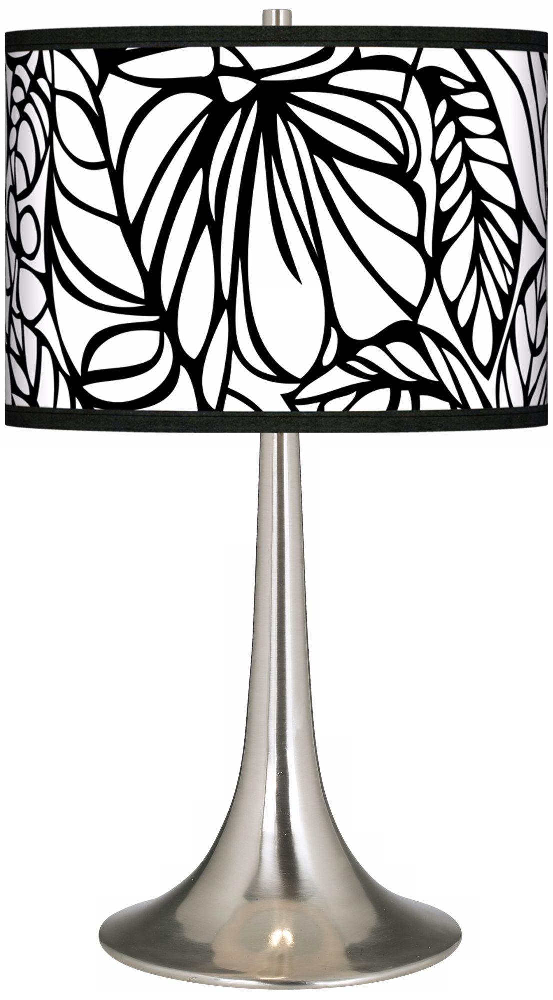 Jungle Moon Giclee Trumpet Table Lamp
