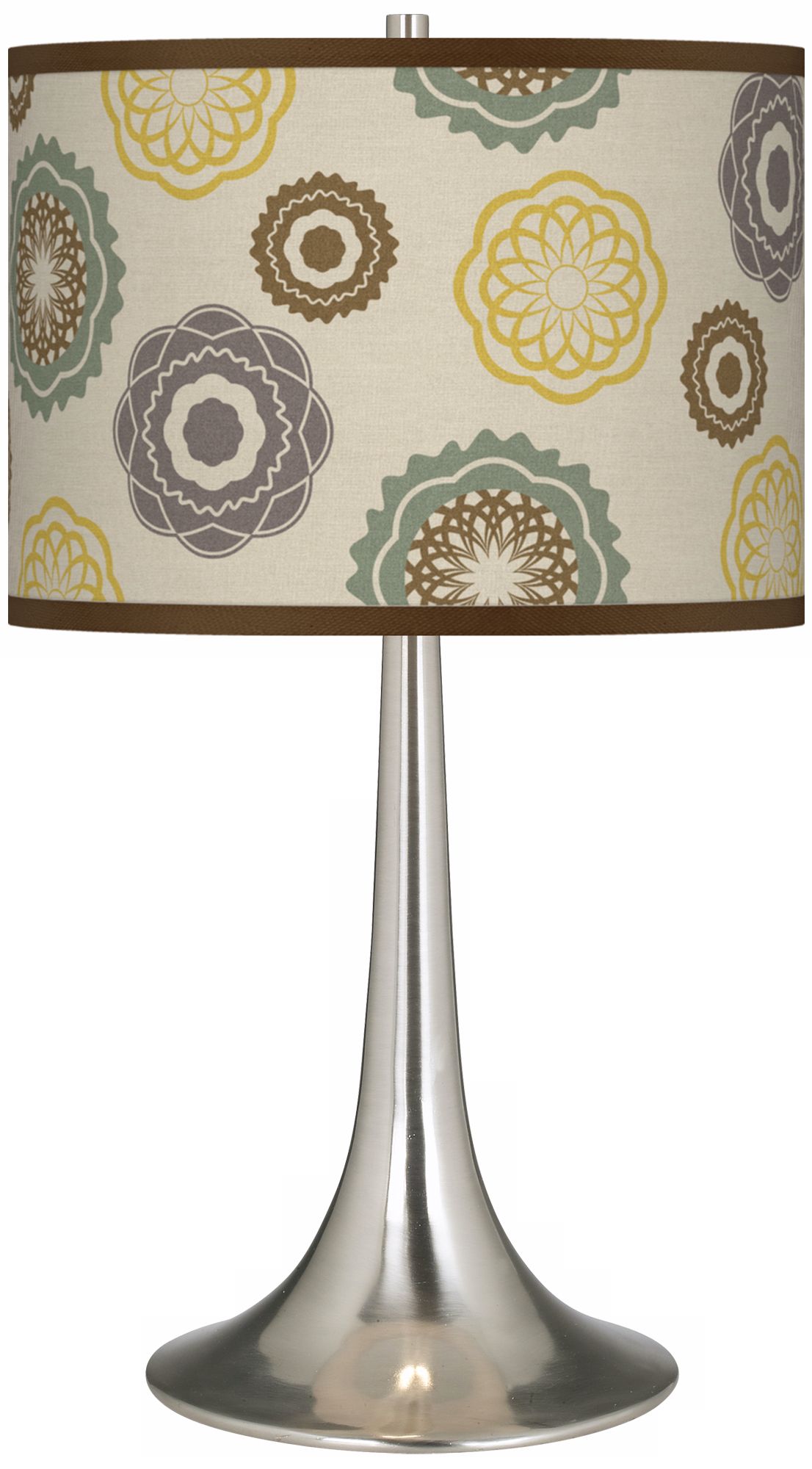 Ornaments Linen Giclee Trumpet Table Lamp