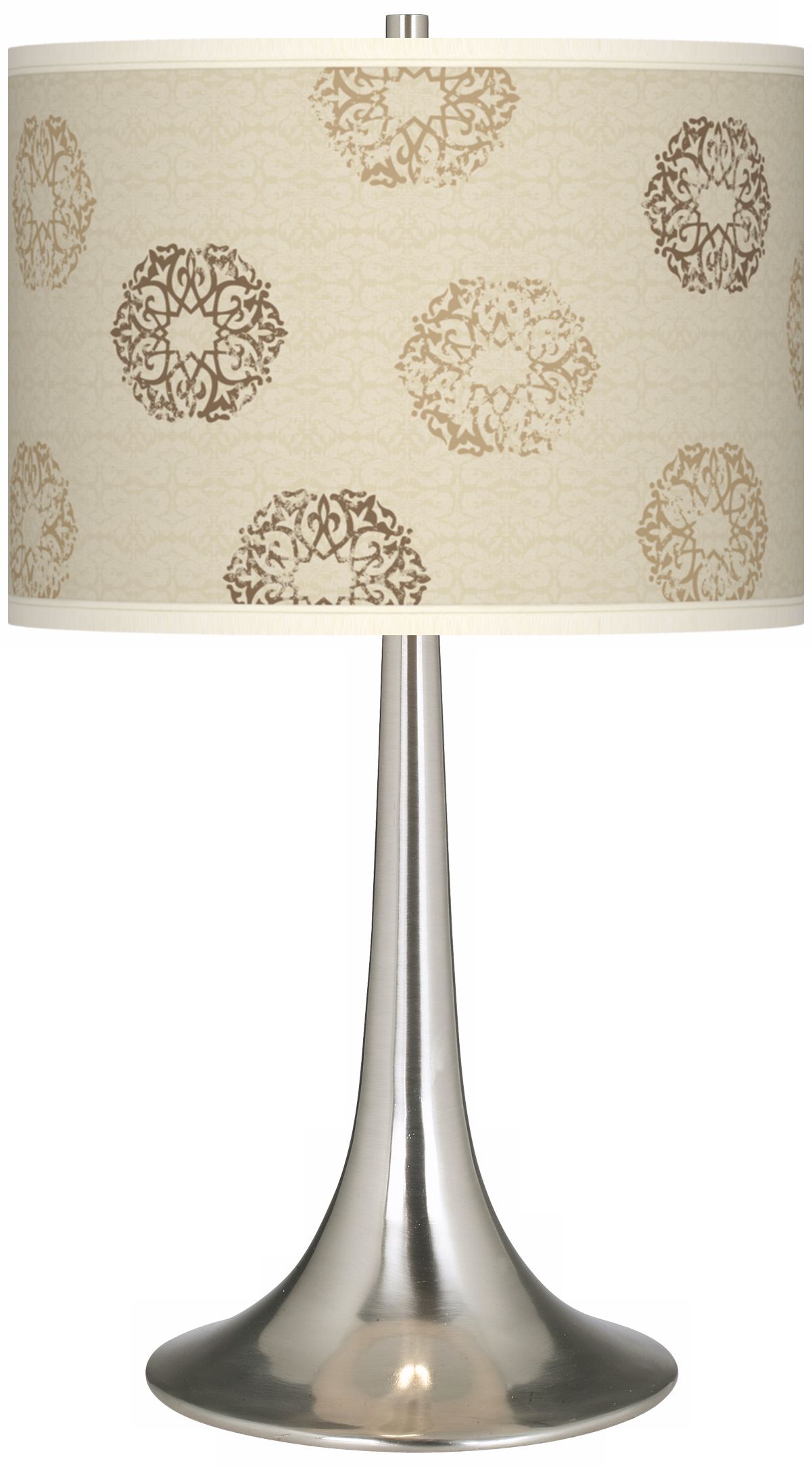 Sand Medallion Giclee Trumpet Table Lamp