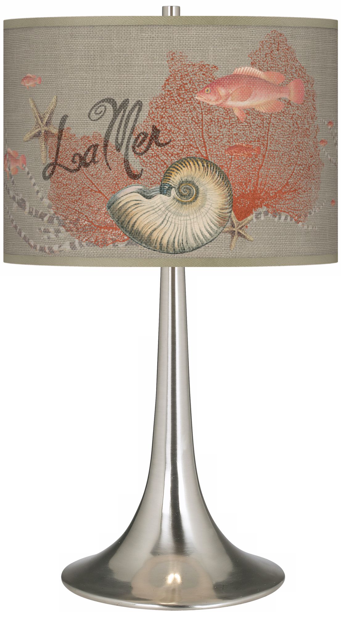 La Mer Seafan Trumpet Table Lamp