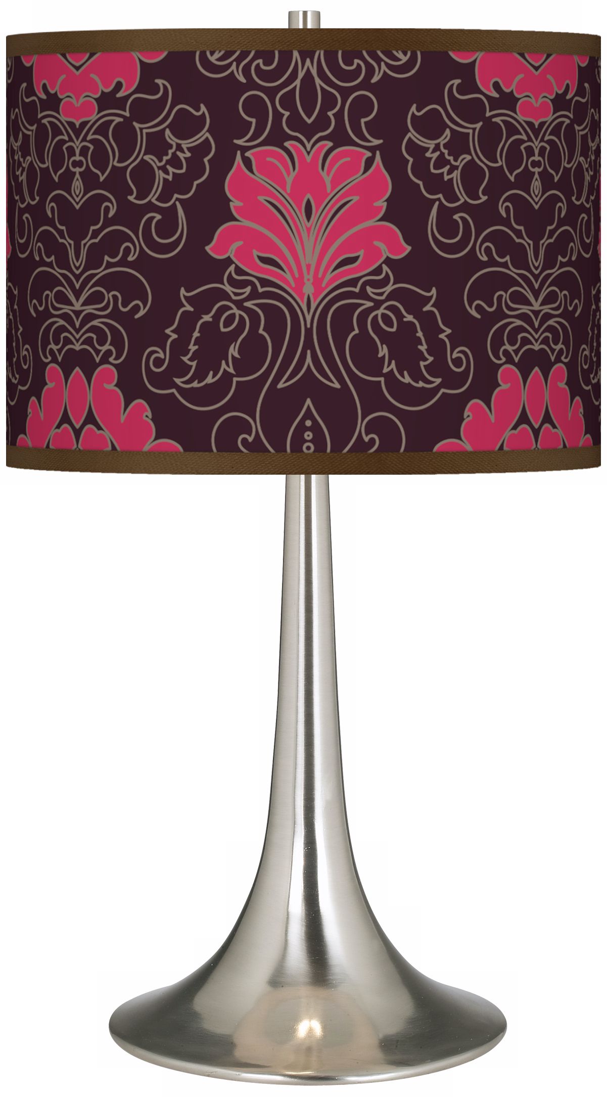 Stacy Garcia Florentia Wild Berry Giclee Trumpet Table Lamp
