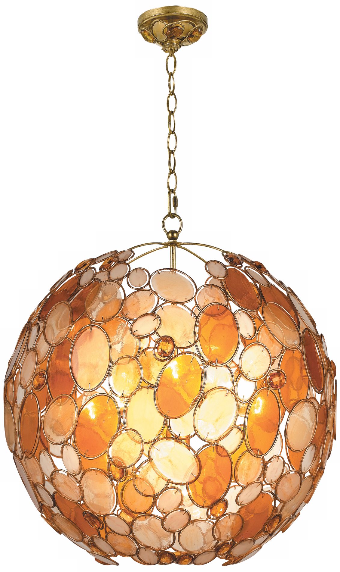 Crystorama Palla Collection Earth Tone 21" Wide Chandelier