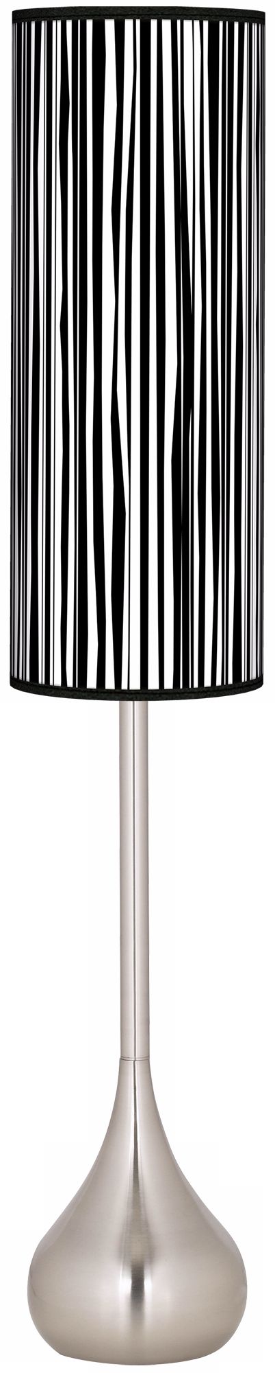 Plank Vertical Giclee Teardrop Torchiere Floor Lamp