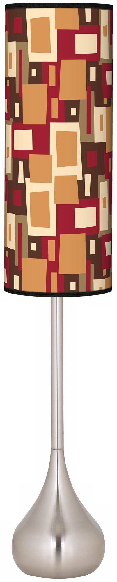 Earth Palette Giclee Teardrop Torchiere Floor Lamp