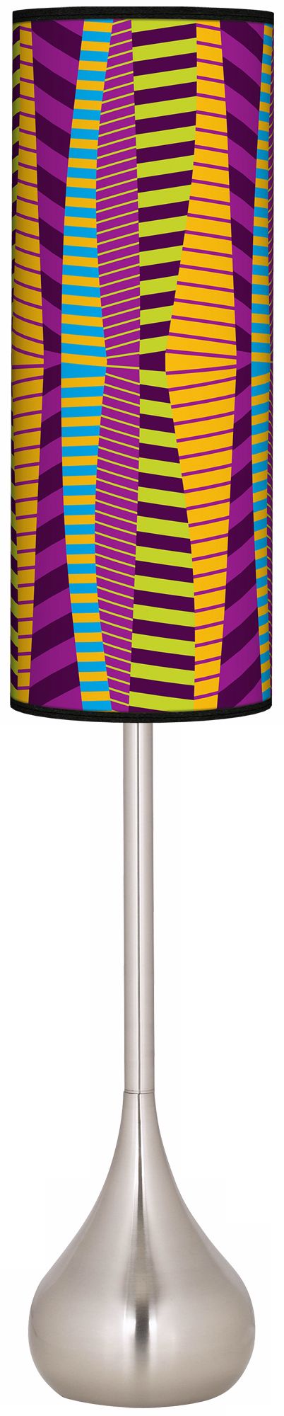 Mambo Giclee Teardrop Torchiere Floor Lamp