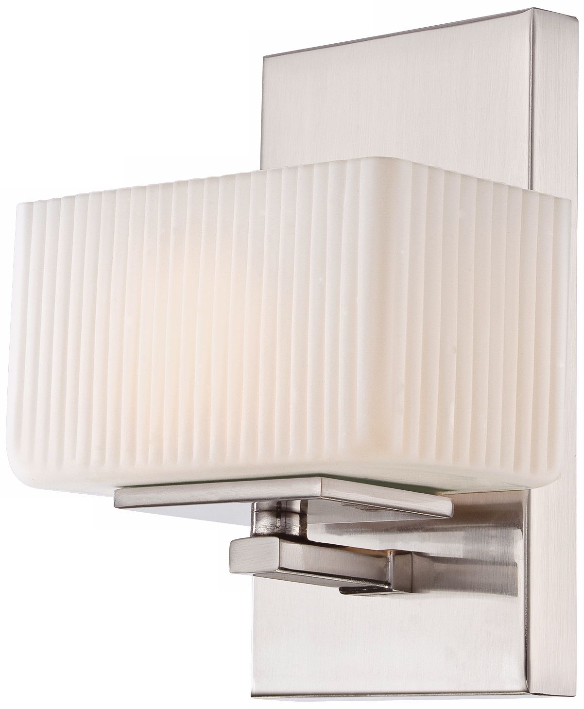 Quoizel Wellesley Brushed Nickel 8" High Bath Sconce